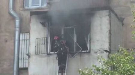 Nərimanovda yaşayış binasında YANĞIN – VİDEO