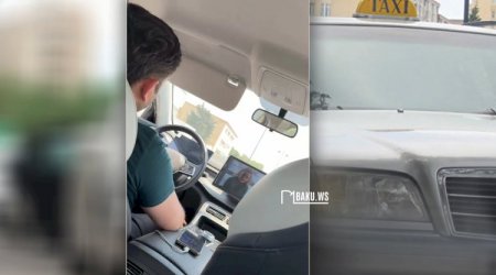 Bakıda taksi sürücüsü hamilə qadını yarıyolda düşürdü – SƏBƏB/VİDEO