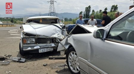 Lənkəranda ağır qəza: 5 nəfər xəsarət aldı – FOTO