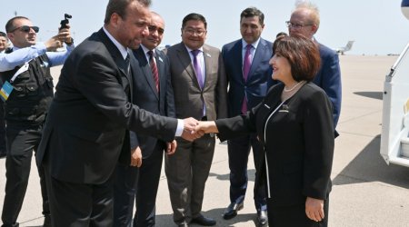 Sahibə Qafarova Qazaxıstana səfər edib - FOTO