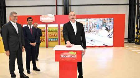 Prezident Bakıda zavod açılışında – FOTO/VİDEO