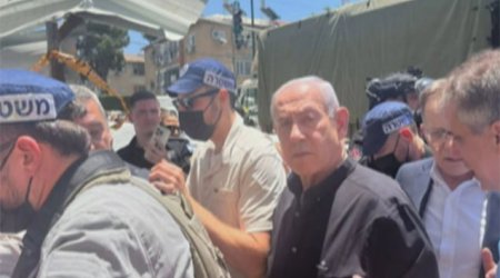 Netanyahu İranın raket zərbələri endirdiyi əraziyə getdi