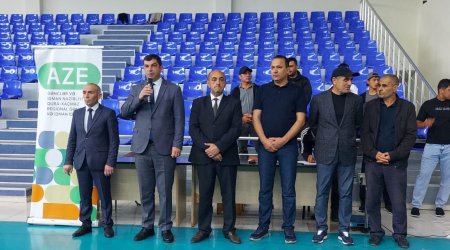 Qusarda 15 İyun – Milli Qurtuluş Gününə həsr olunmuş qol güləşi və “strict curl” üzrə açıq turnir keçirilib - FOTO