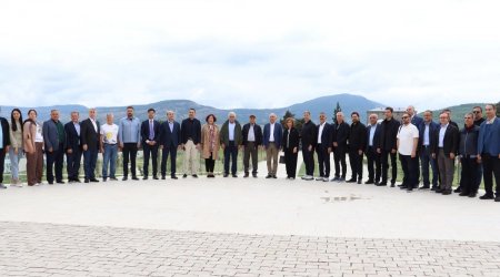 Bir neçə dövlətin rəsmiləri Xankəndidə - FOTO