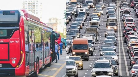 Bakıda minlərlə insan şəxsi maşından İMTİNA EDİB