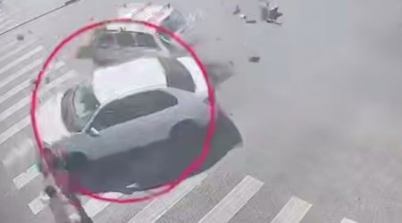 Bakıda AĞIR QƏZA – Piyada son anda XİLAS OLDU – ANBAAN VİDEO