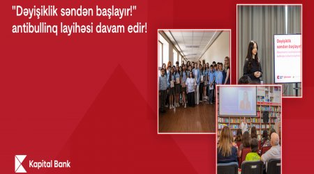 18 nömrəli tam orta məktəbdə bullinqə qarşı maarifləndirmə sessiyaları keçirilib
