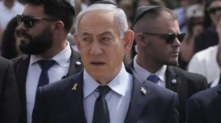 Netanyahu müsahibə verərkən İranın raketlə vurduğu bina UÇDU – ANBAAN VİDEO