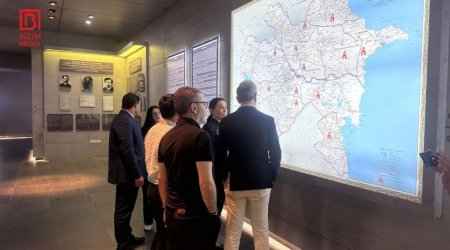 Xarici ölkələrin ombudsmanları Quba Soyqırımı Memorial Kompleksində - FOTO