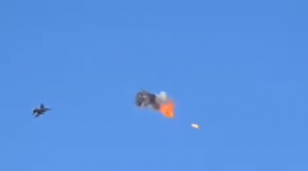 İsrail F-16-sı “Şahed” PUA-sını belə vurdu – ANBAAN VİDEO