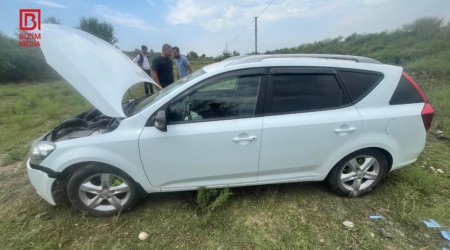 Kürdəmirdə 20 yaşlı sürücü ağır qəza TÖRƏTDİ – FOTO