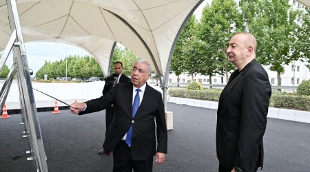 Prezident Bakı-Qazax yolunda görülən işlərlə tanış oldu - FOTO