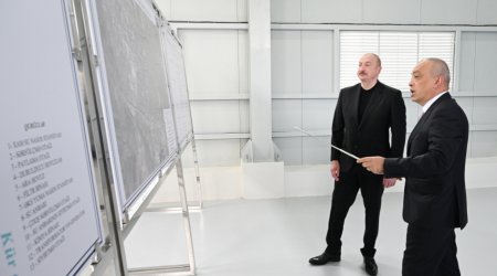 Prezident Yevlaxda yeni sutəmizləyici qurğunun AÇILIŞINDA - FOTO