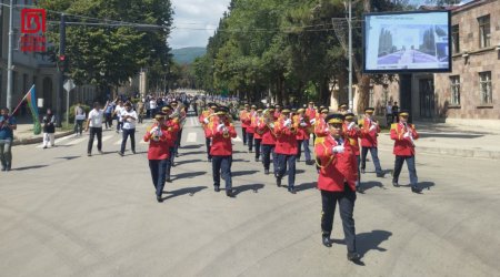 Xankəndidə hərbçilərin yürüşü keçirildi – FOTO/VİDEO