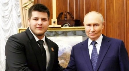 Putin Kadırovun oğlu ilə görüşdü