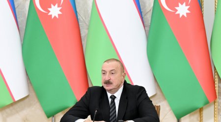 İlham Əliyev Qarabağın bərpasına köməyinə görə Özbəkistana minnətdarlıq etdi