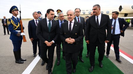 Şahbaz Şərif Azərbaycana GƏLDİ - FOTO