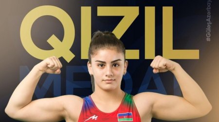 Qadın güləşçimiz ikinci dəfə Avropa çempionu OLDU
