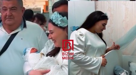 Almaxanım ilk dəfə yeni doğulan oğullarının görüntülərini paylaşdı - VİDEO