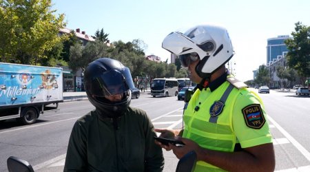 Sürət həddini aşan, təhlükəli manevrlər edən motosiklet sürücüləri müəyyən olundu - FOTO/VİDEO