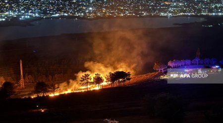 Xocahəsən gölü ətrafında yanğın söndürüldü – YENİLƏNİB – FOTO