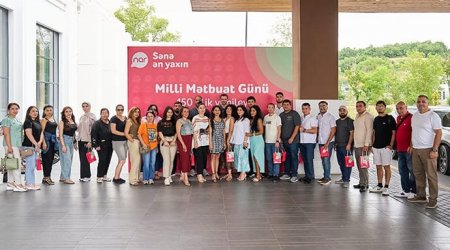 “Nar” milli mətbuatın 150 illiyini media nümayəndələri ilə qeyd edib - FOTO