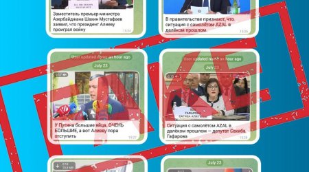 Bir sıra dövlət xadimlərinin adından saxta açıqlamalar YAYILIB
