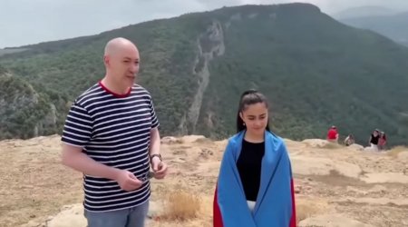 Şuşada Qordonla azərbaycanlı qızın təsirli söhbəti – VİDEO