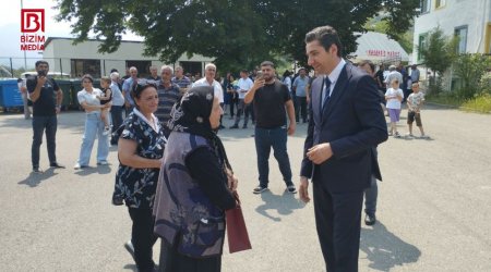 Həsənriz kəndinə köçürülən ailələrə mənzillərinin açarları təqdim olundu – FOTO