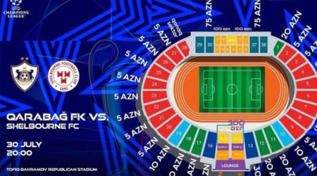 "Qarabağ" - "Şelburn" matçına satılan biletlərin sayı AÇIQLANDI