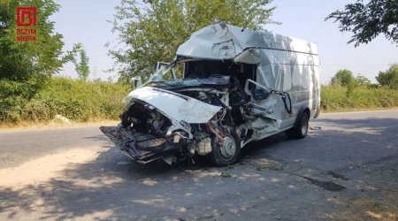 Göyçayda AĞIR QƏZA – Yaralanan var – FOTO