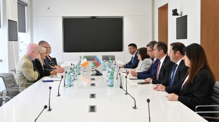 Sahibə Qafarova Cenevrədə bir sıra ölkələrin parlament sədrləri ilə görüşlər keçirdi - FOTO