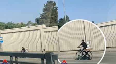 Azərbaycanda ata körpə uşağının həyatını təhlükəyə atdı - ANBAAN VİDEO