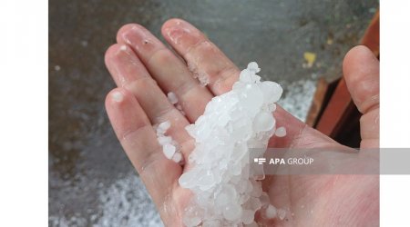 Gədəbəyə dolu düşüb