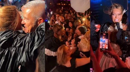 Dünya ulduzu Aygün Kazımovanı dinləməyə gəldi - Video