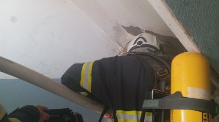Naxçıvanda yaşayış binasında YANĞIN: Sakinlər təxliyə edildi – FOTO