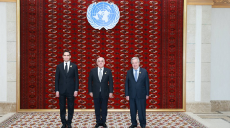Əli Əsədov Türkmənistan Prezidentinin QƏBULUNDA