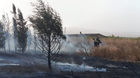 Xocalıda yanğın davam edir - FOTO