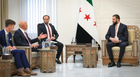 Əhməd əş-Şaraa ABŞ-ın xüsusi nümayəndəsi ilə danışıqlar apardı – FOTO