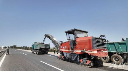 Sürücülərin DİQQƏTİNƏ – Bakı-Qazax yolunda təmir gedir – FOTO