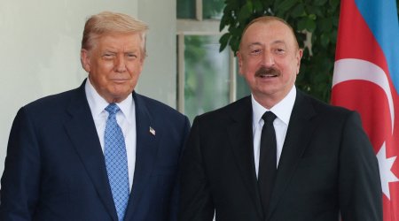 Trampla İlham Əliyevin görüşündən FOTOLAR