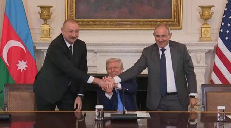 Üçtərəfli sənəd imzalandı - FOTO/VİDEO