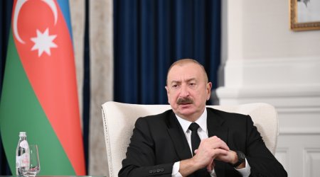 İlham Əliyev Vaşinqtonda jurnalistlərə müsahibə verdi – FOTO/VİDEO