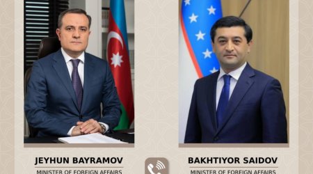 Ceyhun Bayramov özbəkistanlı həmkarı ilə DANIŞDI