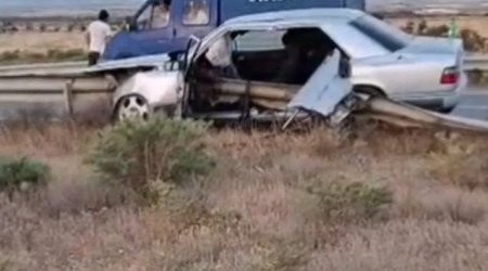 Sumqayıtda ağır qəza: Sürücünün durumu ağırdır - VİDEO