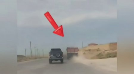 Polisdən qaçmağa çalışan “Kamaz” sürücüsü belə SAXLANILDI – ANBAAN VİDEO