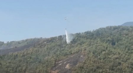 Qarabağda güclü meşə yanğınları – Helikopterlər havaya QALDIRILDI – VİDEO
