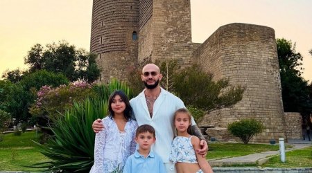 Rusiyanın məşhur ulduzu ailəsi ilə Bakıda - FOTOLAR