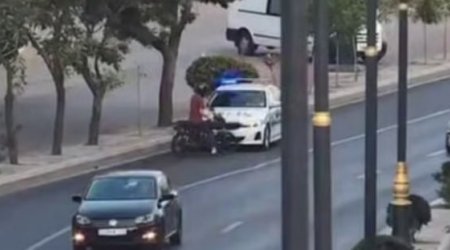 Şəhəri bir-birinə qatan motosiklet sürücüsü HƏBS EDİLDİ – ANBAAN VİDEO