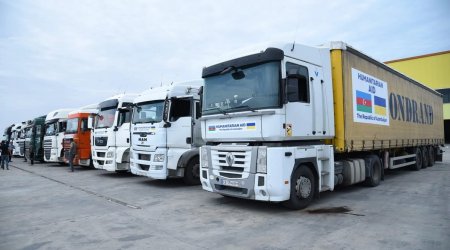 Azərbaycandan Ukraynaya növbəti humanitar yardım – FOTO/VİDEO
